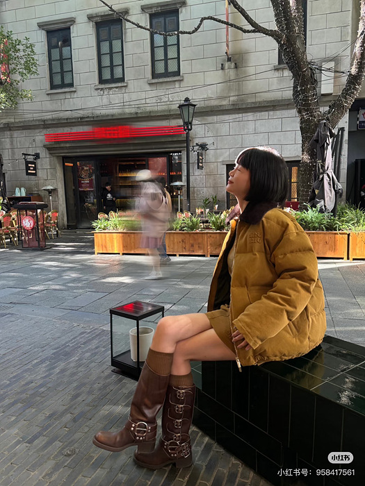miu mi* 코듀로이 나파 다운 재킷