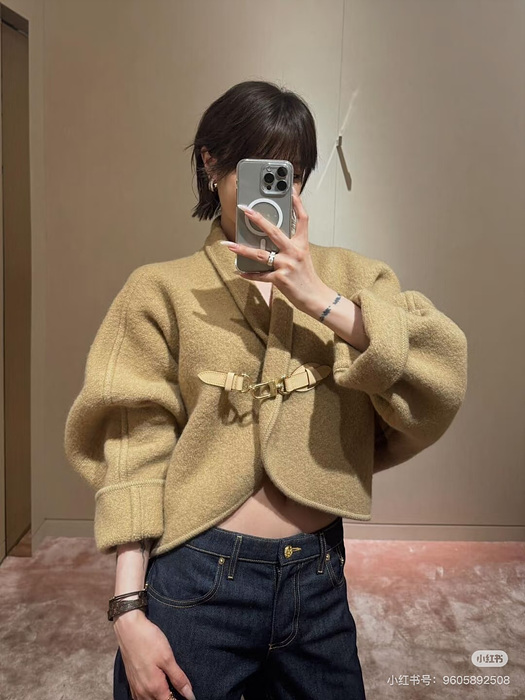 카라비너 클립 박시 재킷