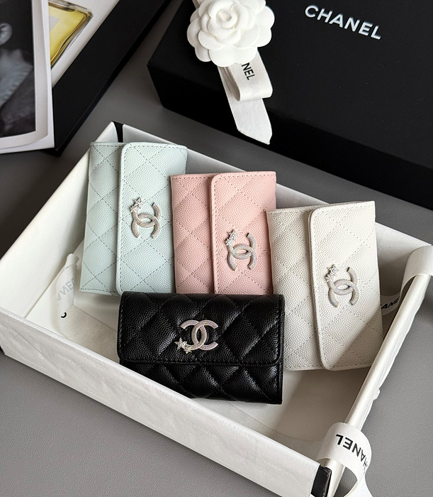 25b cc 별 로고 캐비어 카드지갑