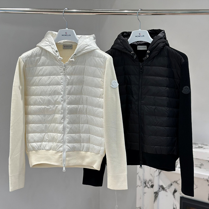 moncl*r 패딩 코튼 집업 후디