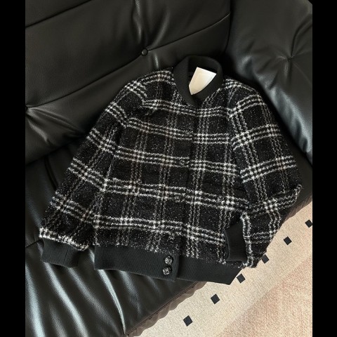 cc 트위드 바시티 재킷 (공용)
