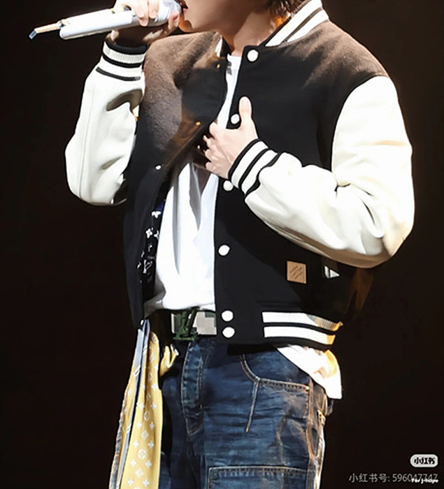 lv 레더 시그니처 바시티 재킷 (공용)