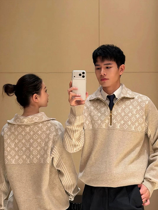 lv 울 풀오버 스웨터