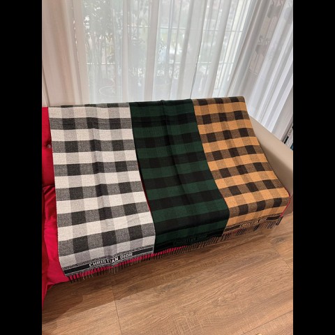 체크 캐시미어 머플러