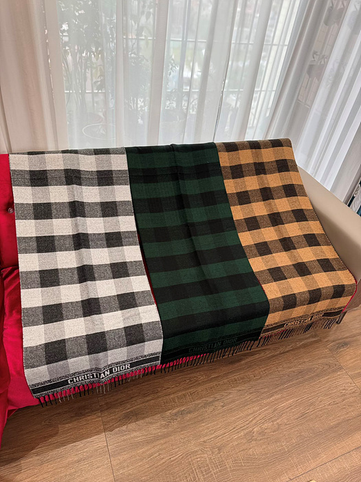 체크 캐시미어 머플러