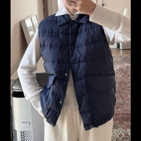 miu mi* 경량 다운 카라 베스트 (공용)