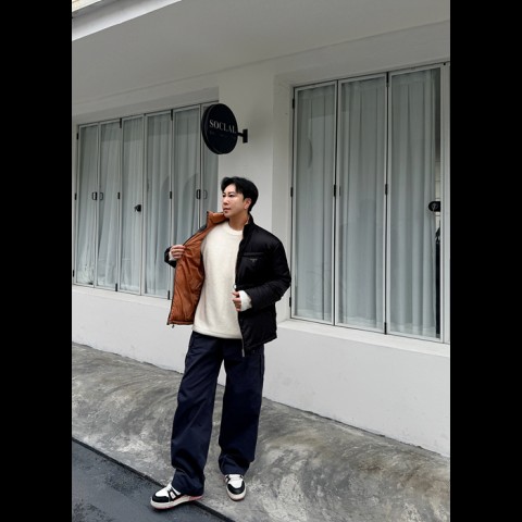 prad* 리나일론 다운 재킷