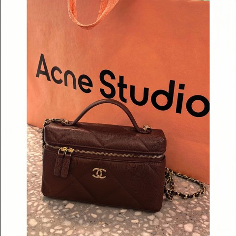 25k 빅 퀼팅 탑핸들 베니티 체인백 