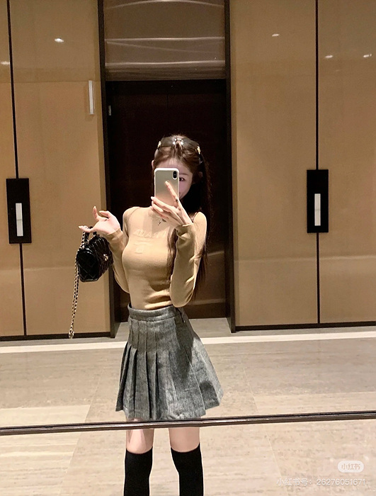 prad* 레터링 니트 스웨터