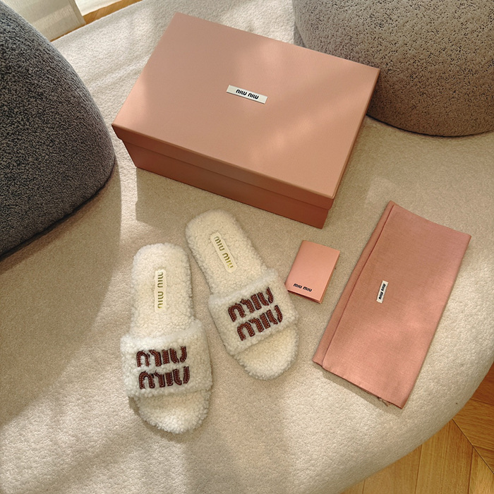 miu mi* 시어링 슬라이드 [정품급]